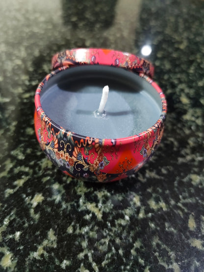 Desert Winter Mandala Tin Candle