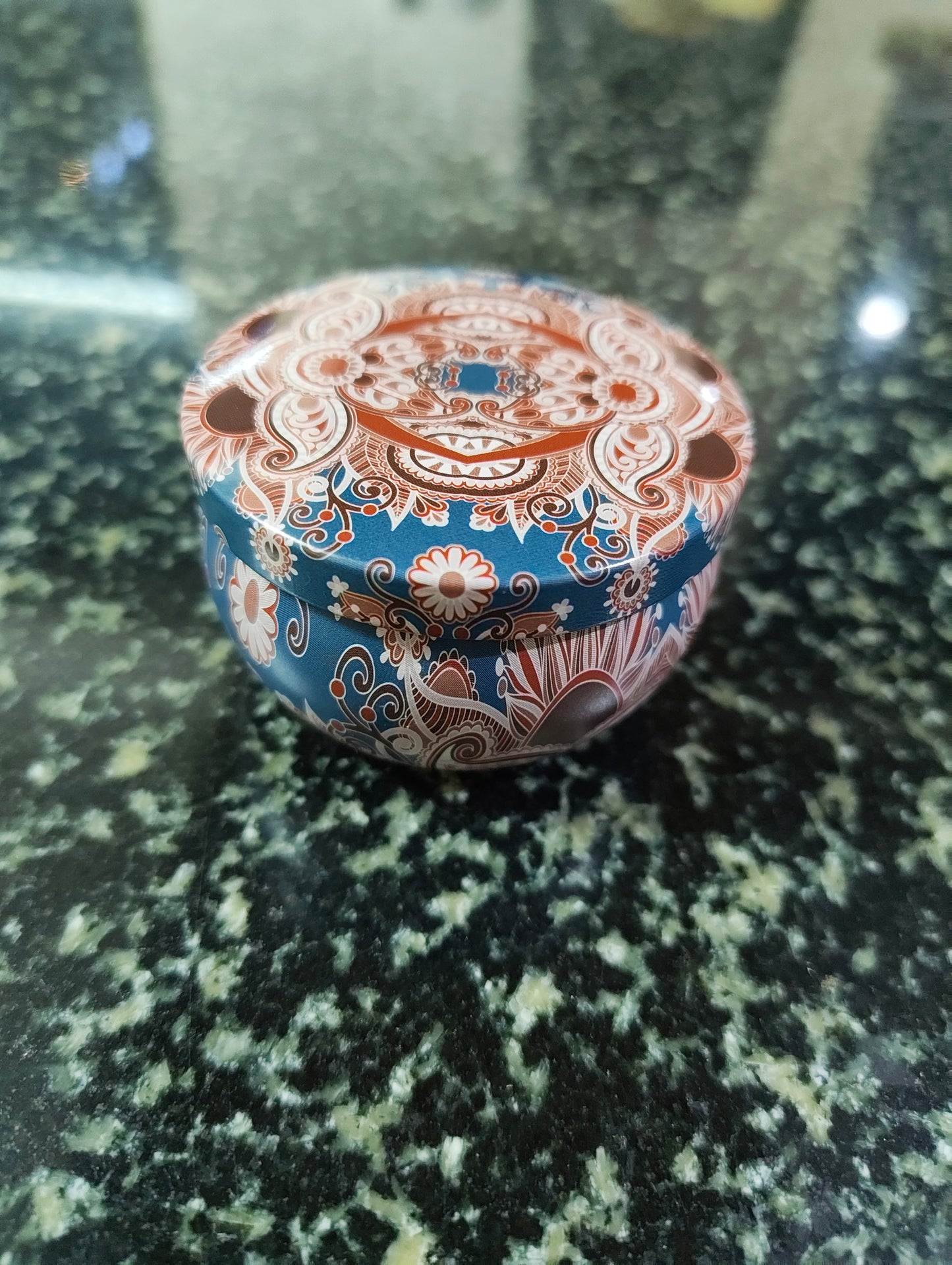 Spiced Clementine Mandala Tin Candle