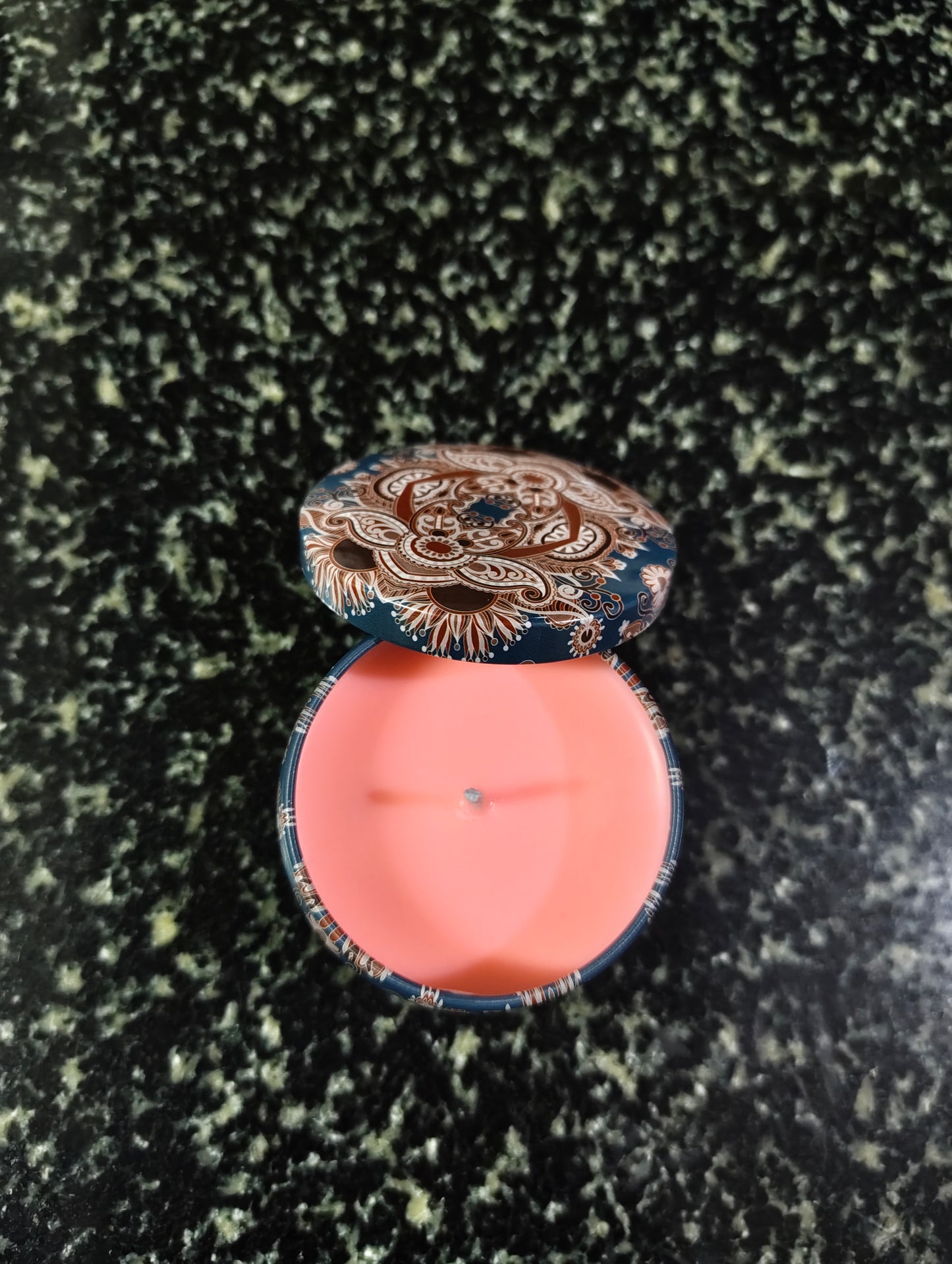 Spiced Clementine Mandala Tin Candle