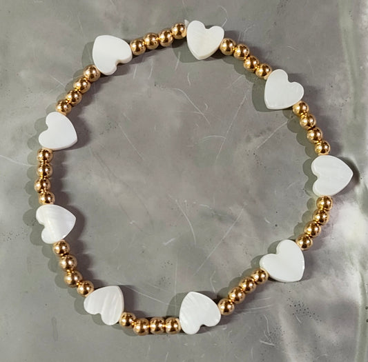 Golden Hearts Bracelet