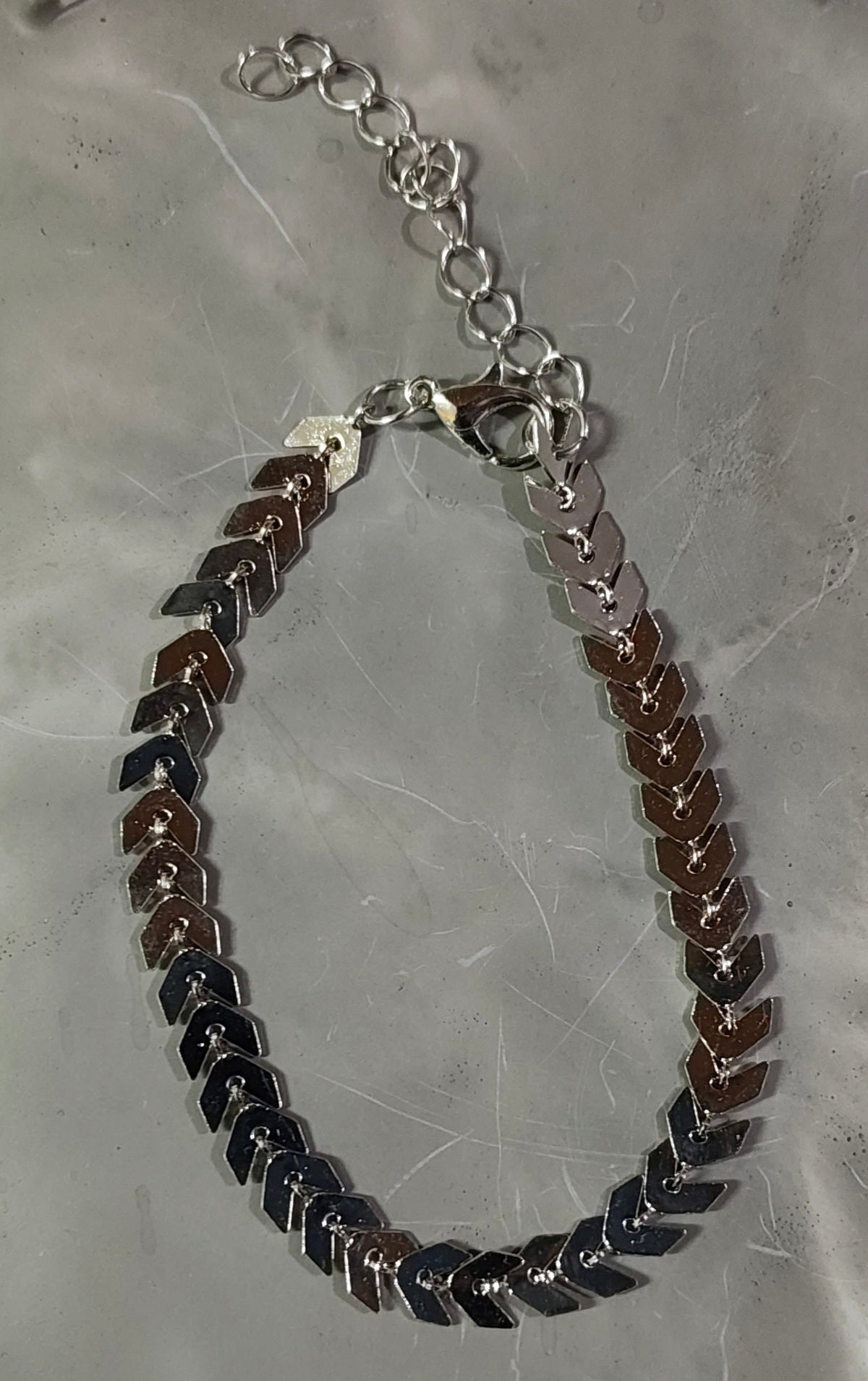 Silver Leaf Bracelet