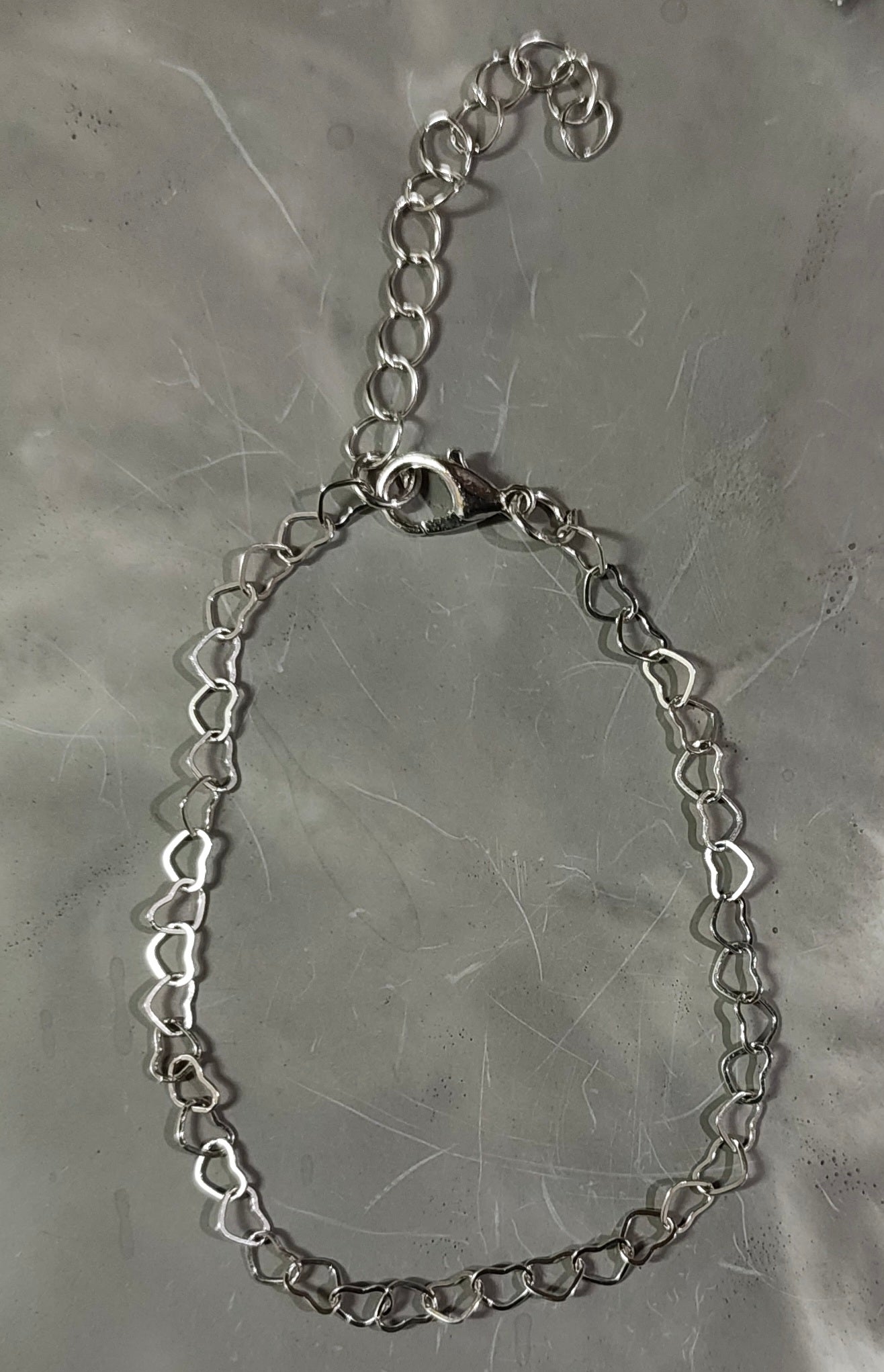 Silver Hearts Bracelet