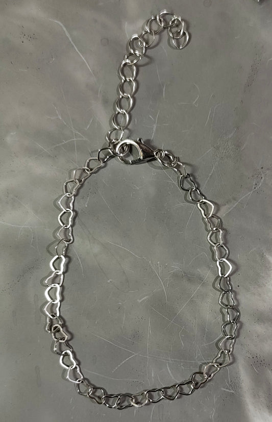 Silver Hearts Bracelet
