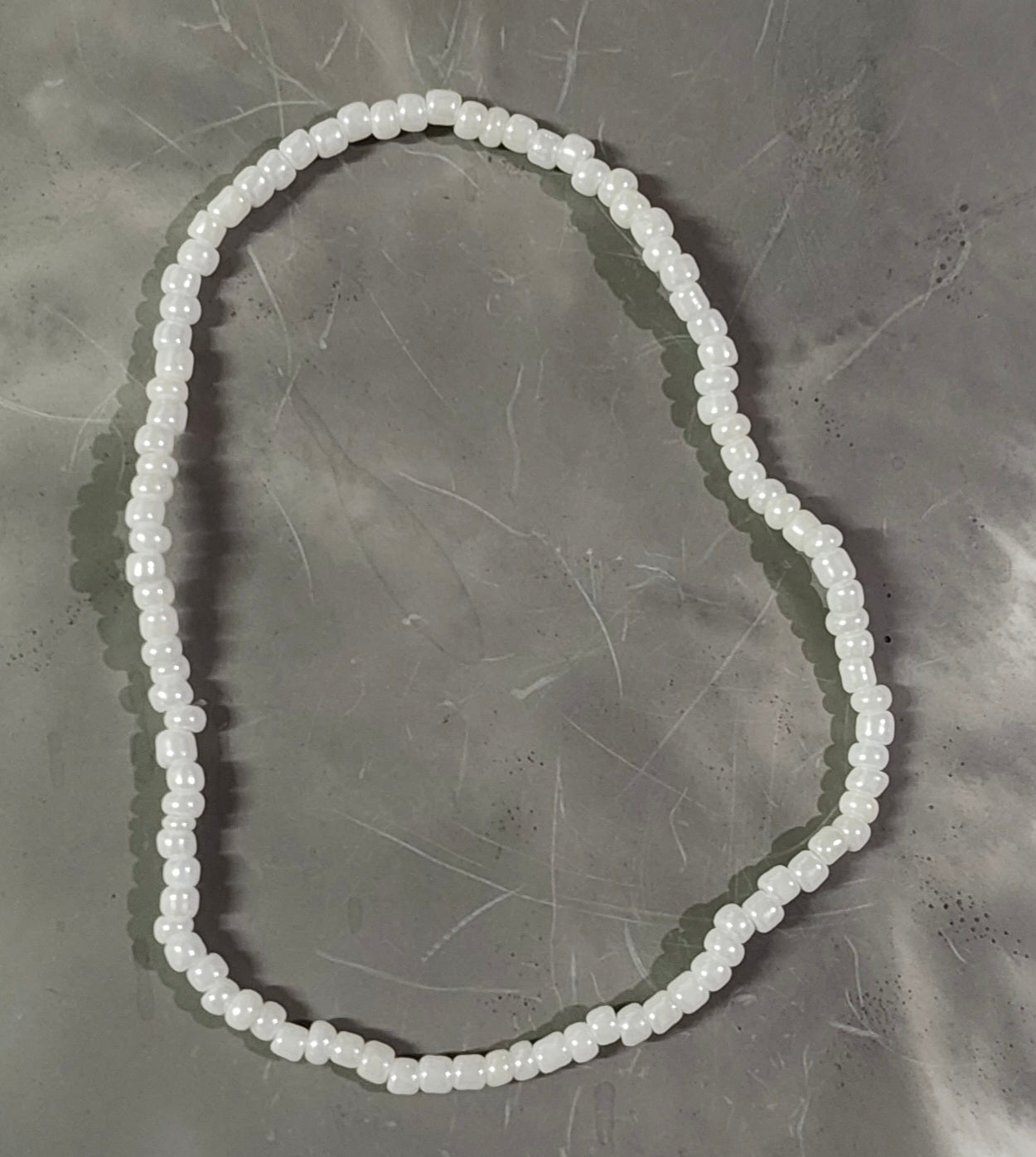 White Bead Bracelet