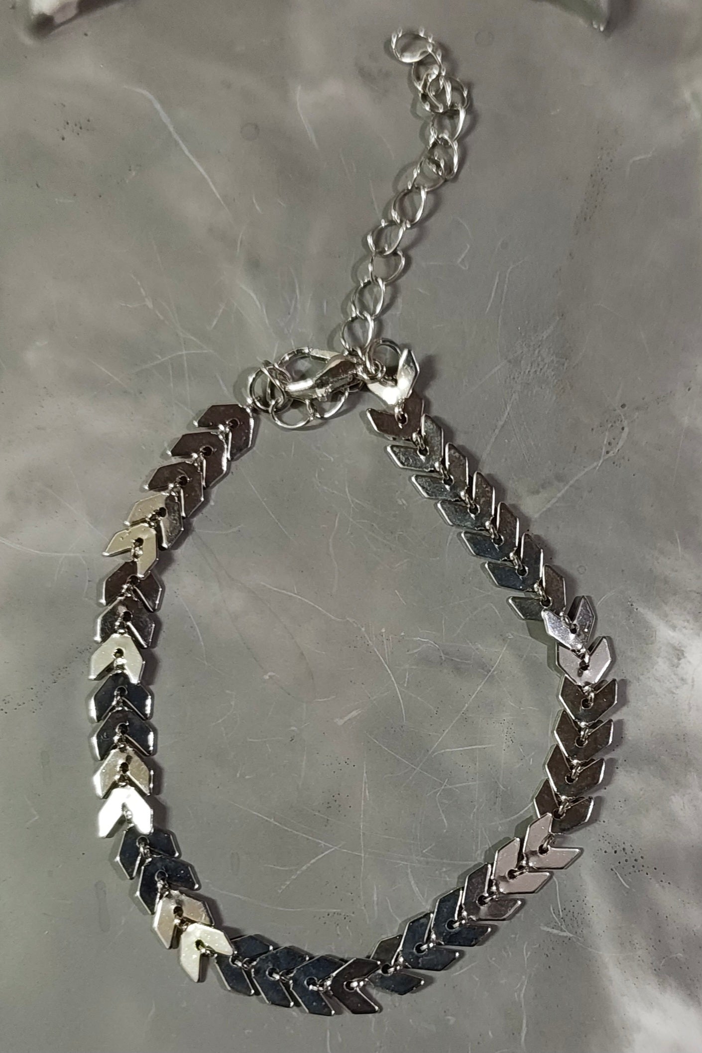 Silver Leaf Bracelet