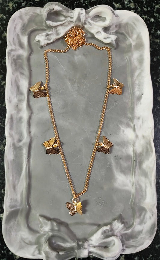 Golden Butterfly Necklace