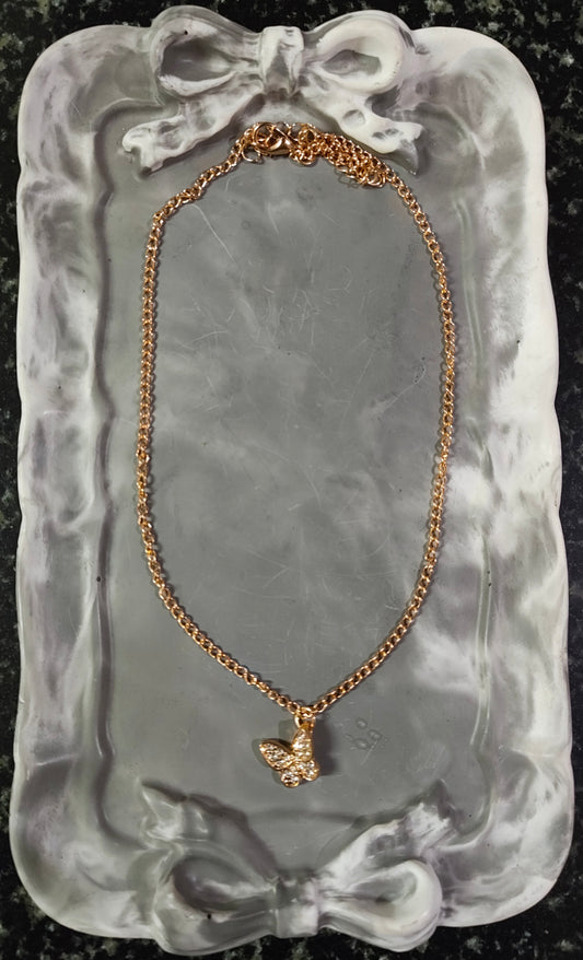 Golden Butterfly Necklace