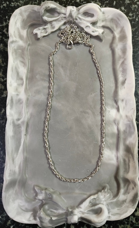 Silver Rope Necklace