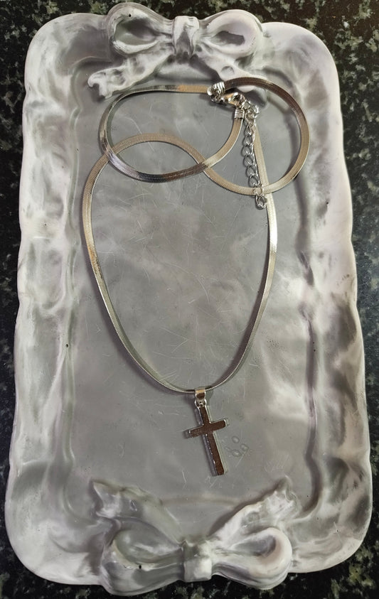 Silver Cross Necklace
