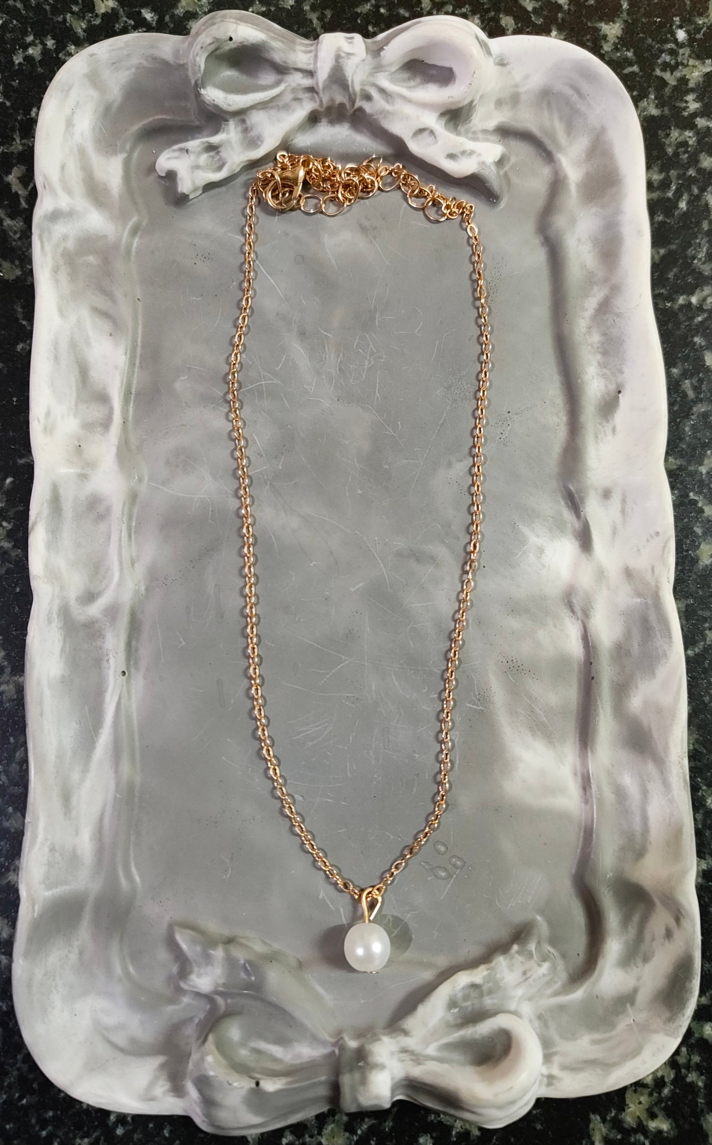 Golden Pearl Necklace
