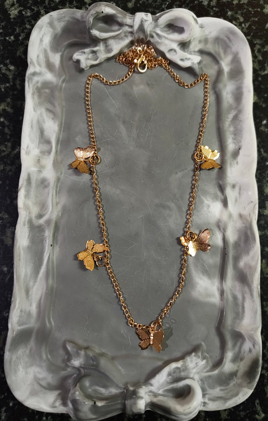 Golden Butterfly Necklace