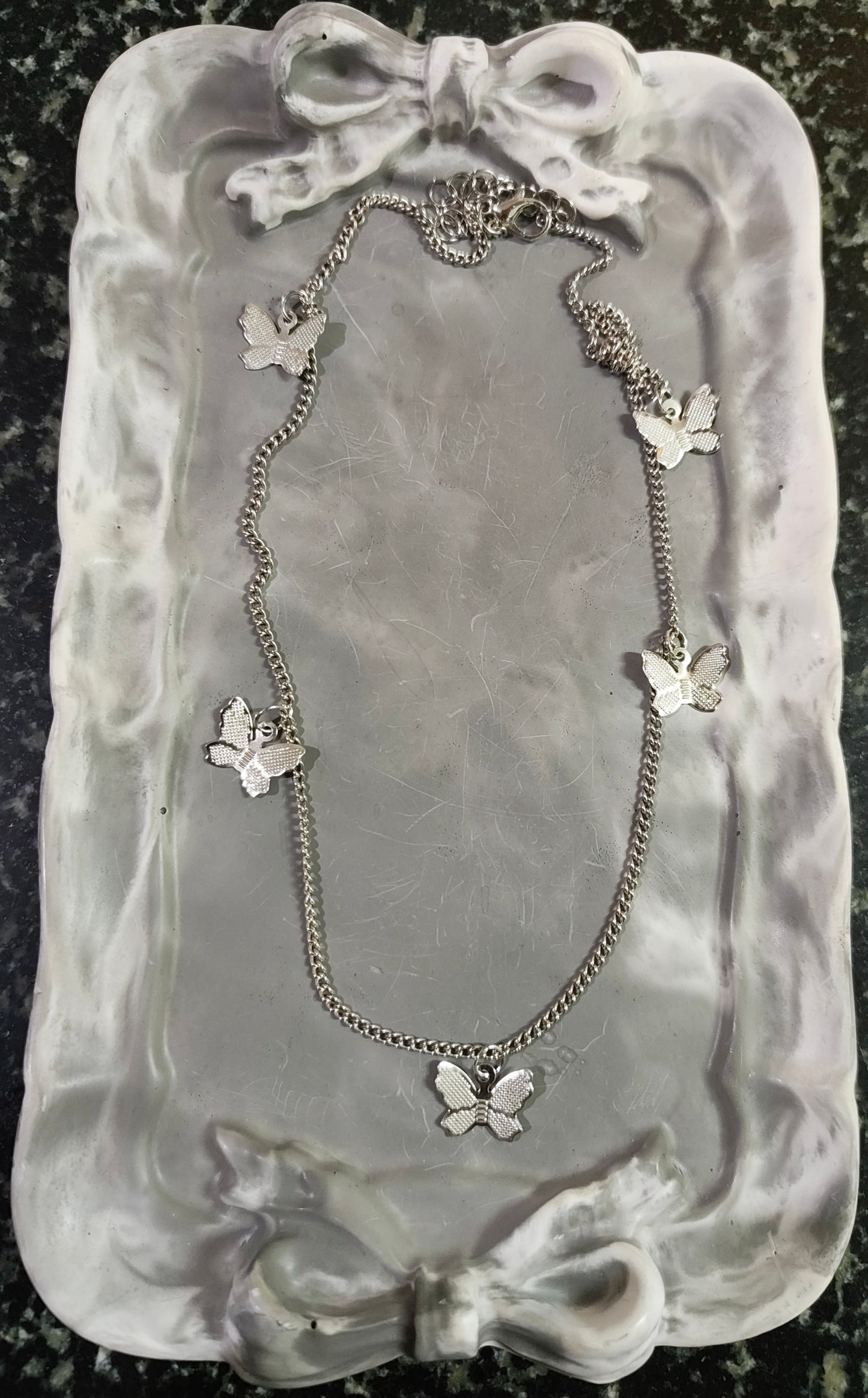 Silver Butterfly Necklace