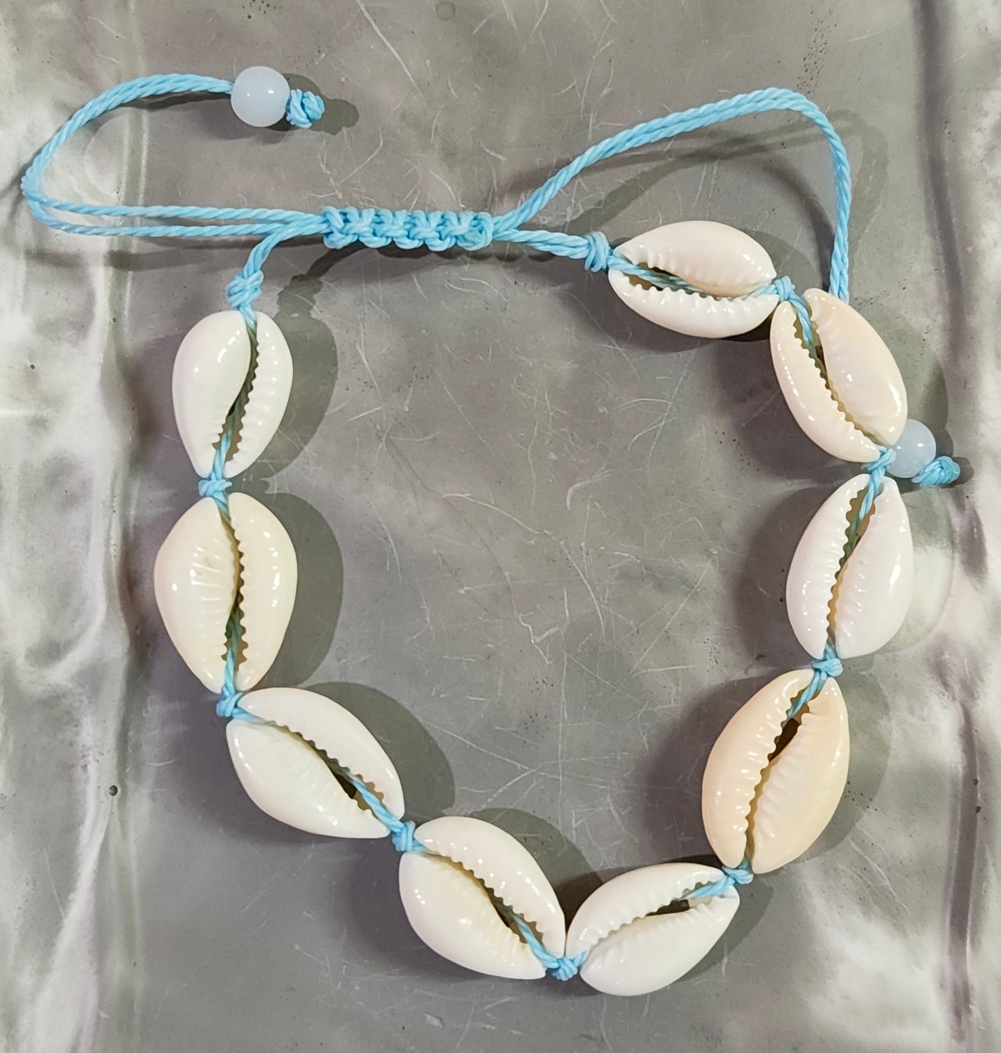 Blue Shell Anklet