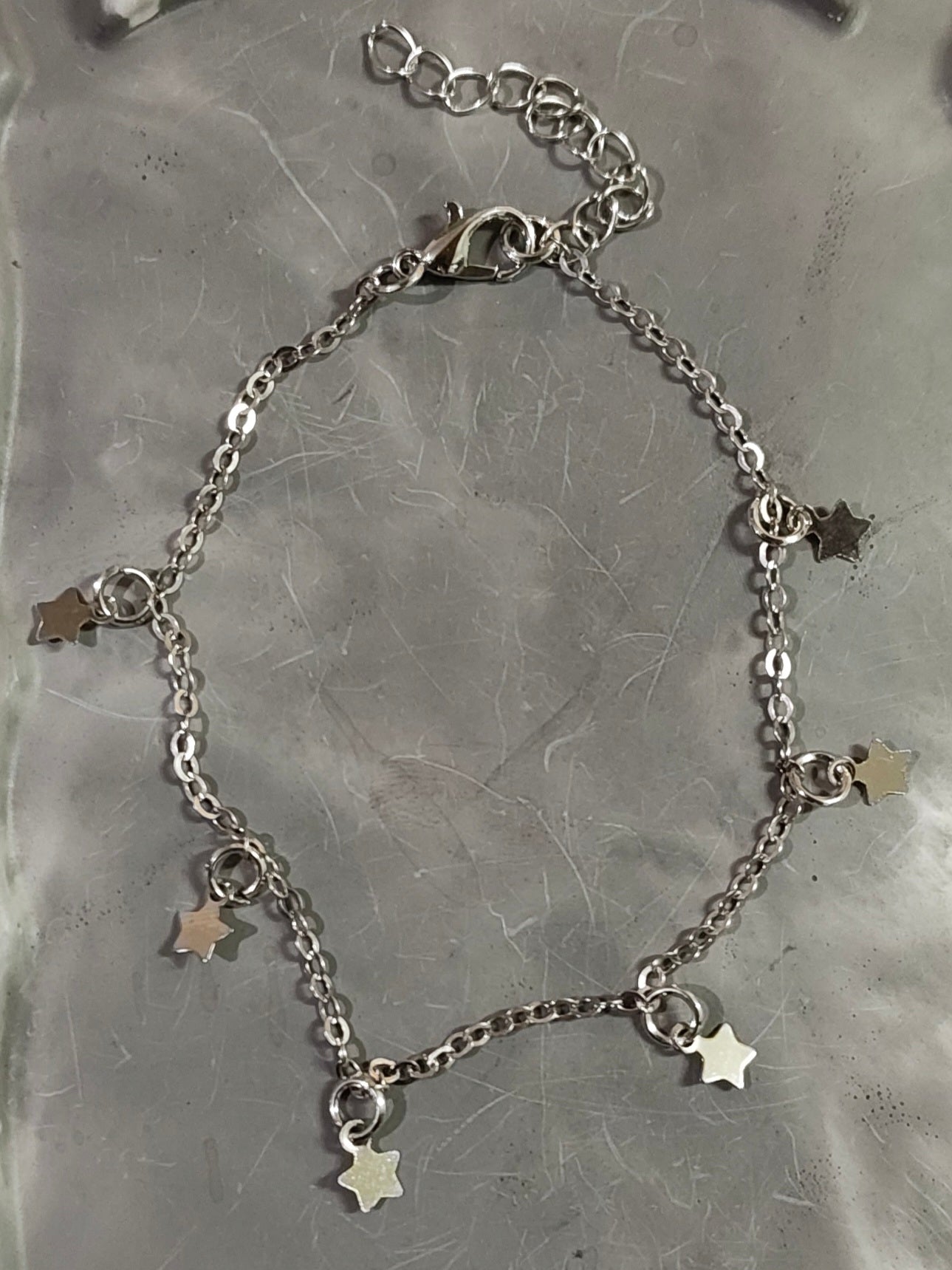 Silver Star Anklet