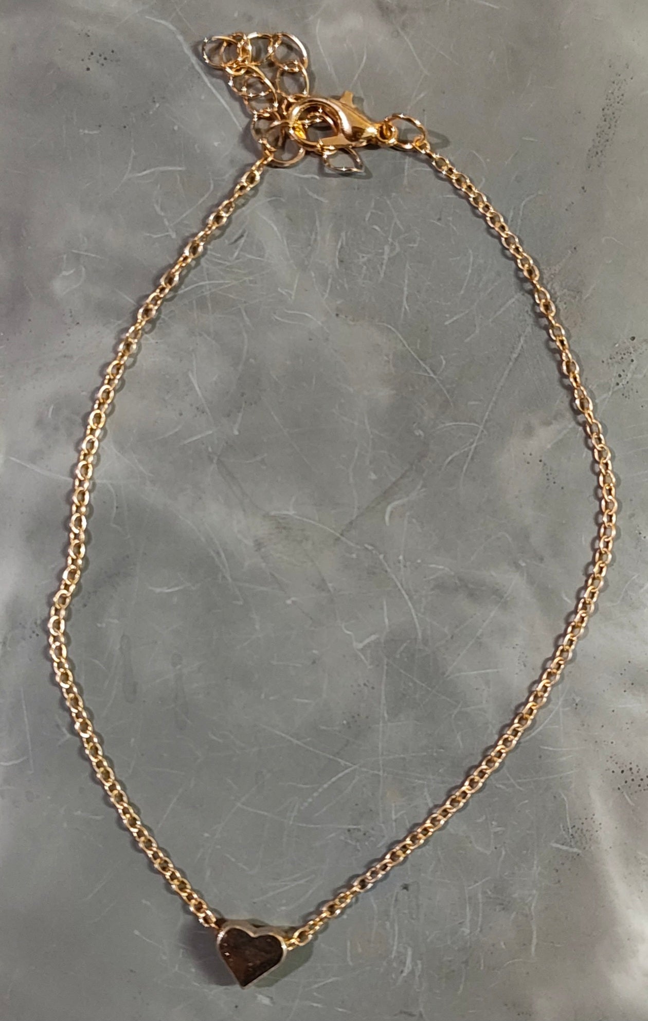 Golden Heart Anklet