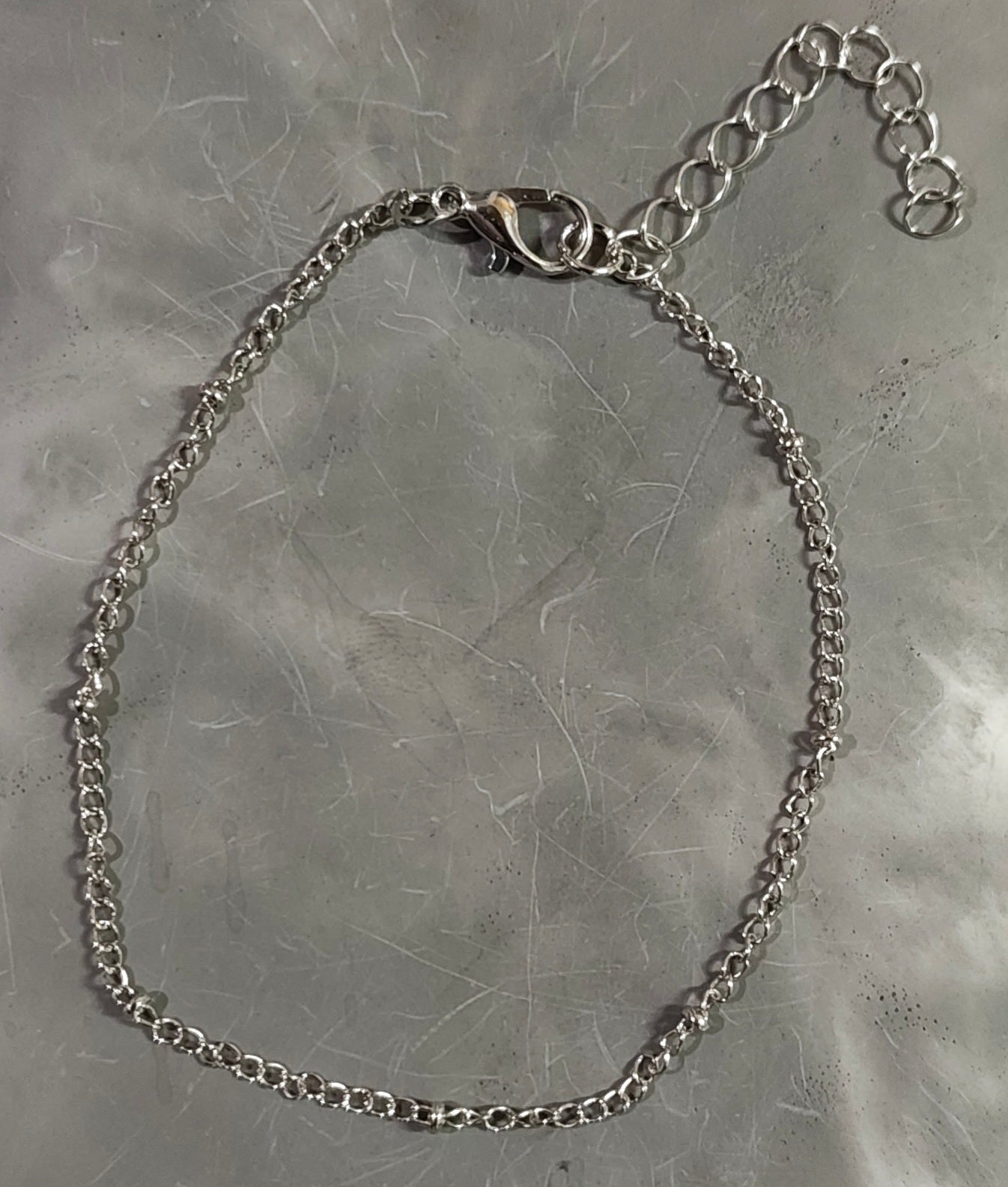 Silver Ball Chain Anklet