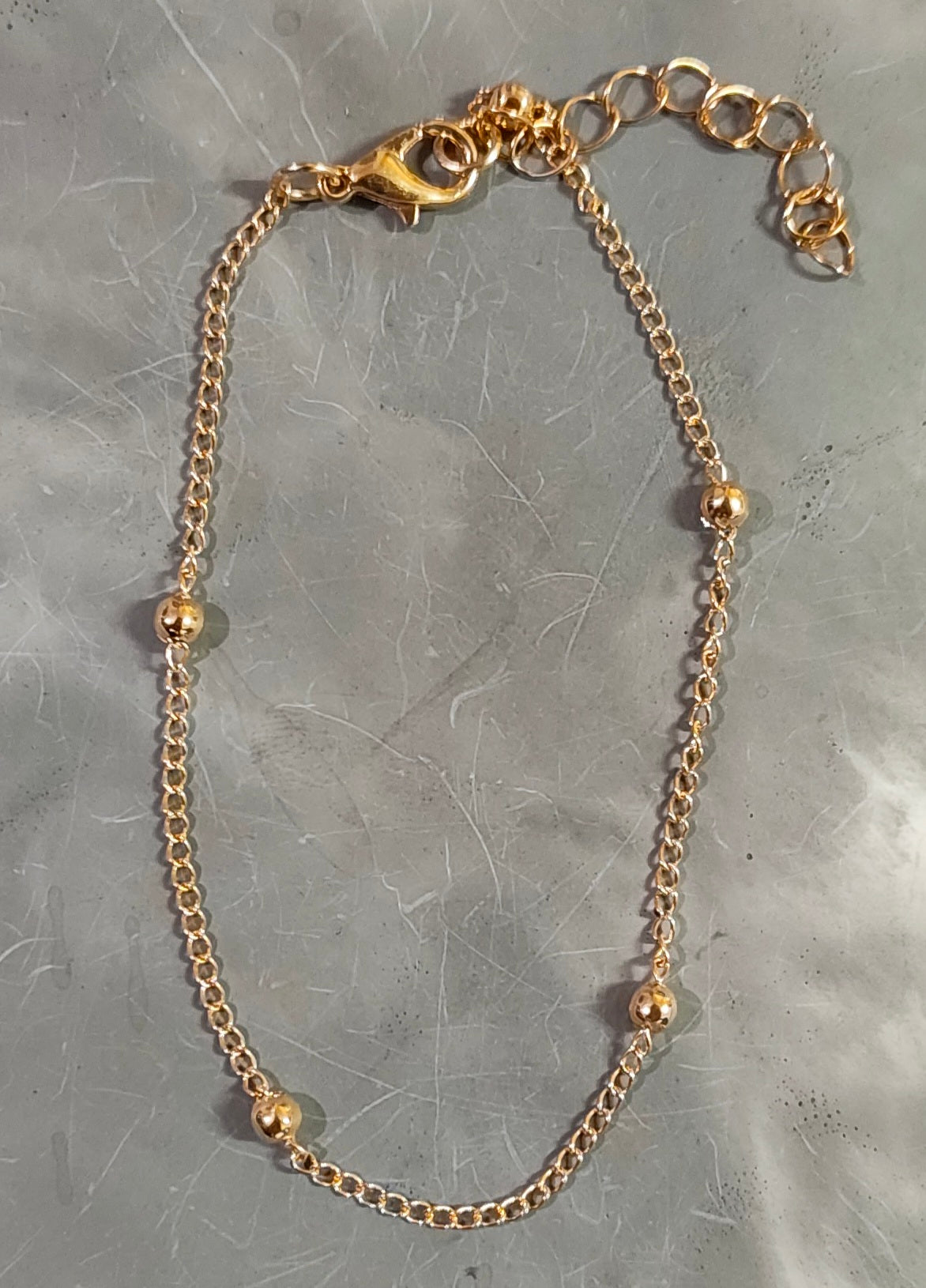 Golden Ball Chain Anklet