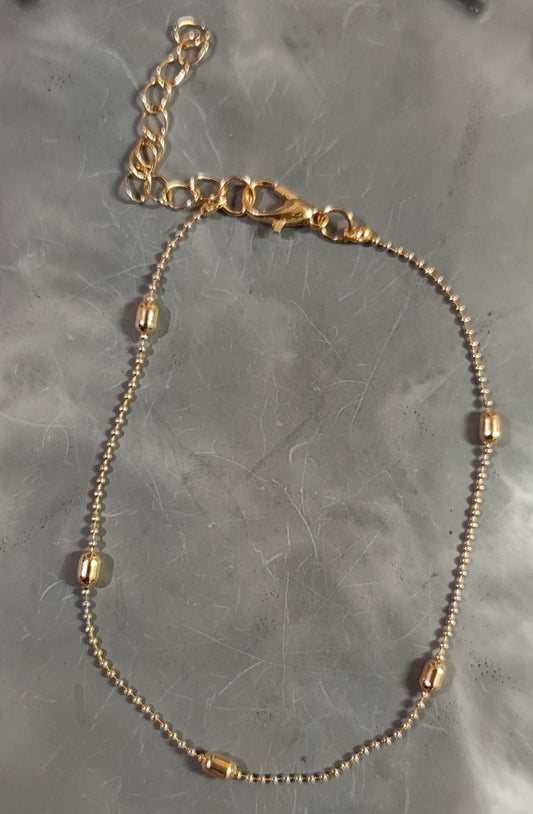 Golden Ball Chain Anklet
