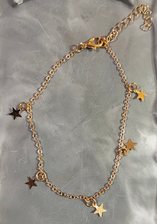 Golden Star Anklet