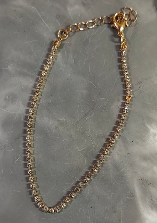 Golden Diamond Anklet