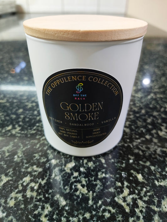 Golden Smoke Jar Candle