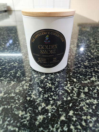Golden Smoke Jar Candle