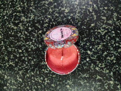 White Orchid Mist Mandala Tin Candle