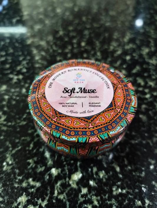 Soft Muse Mandala Tin Candle