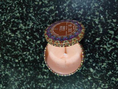 Cedar Ember Mandala Tin Candle