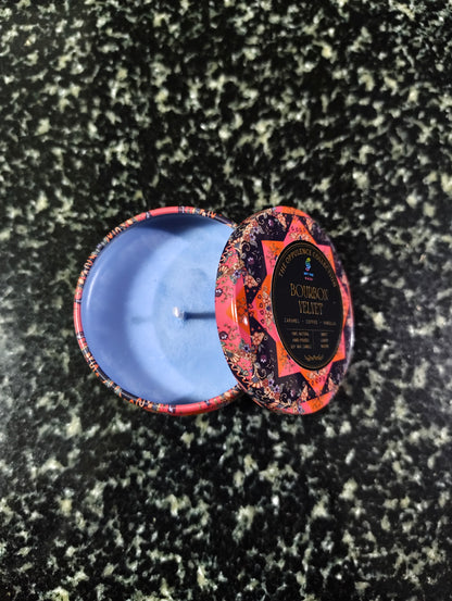 Bourbon Velvet Mandala Tin Candle