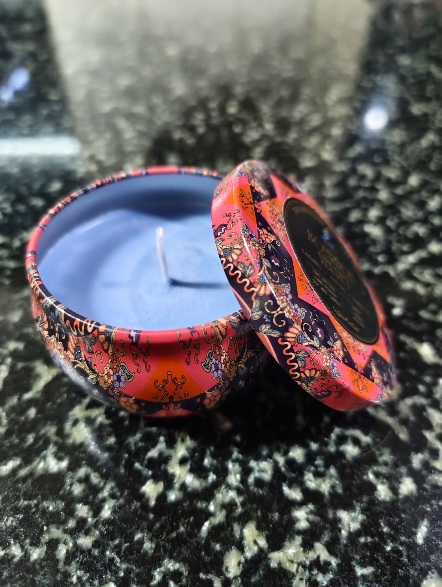 Bourbon Velvet Mandala Tin Candle
