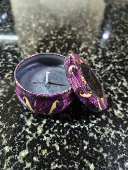 Ember Noir Mandala Tin Candle