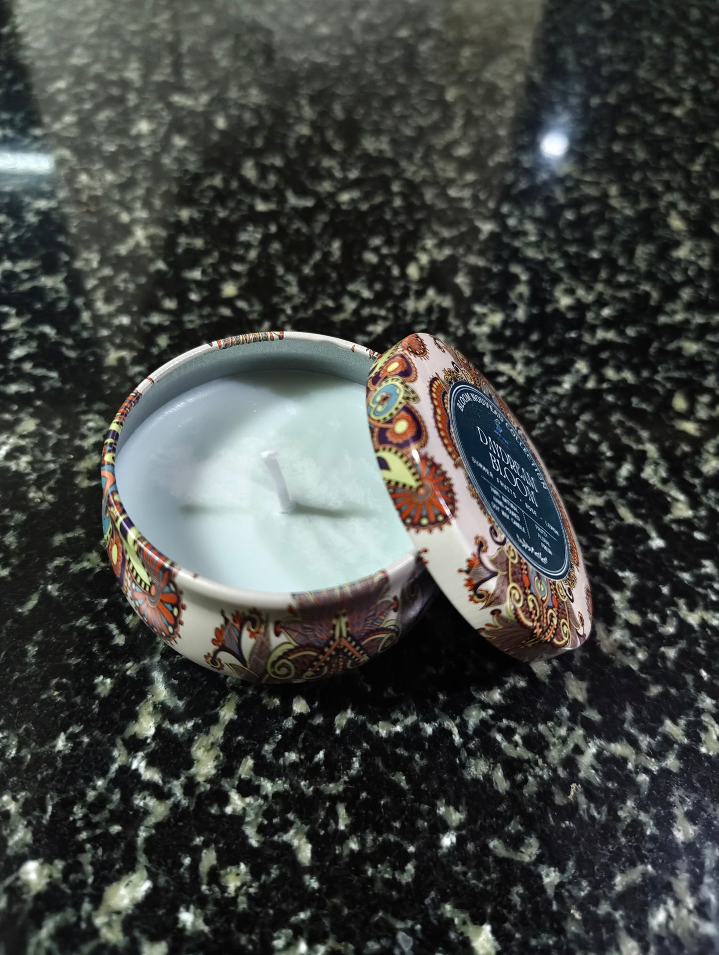 Daydream Bloom Mandala Tin Candle