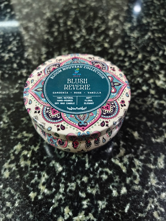 Blush Reverie Mandala Tin Candle
