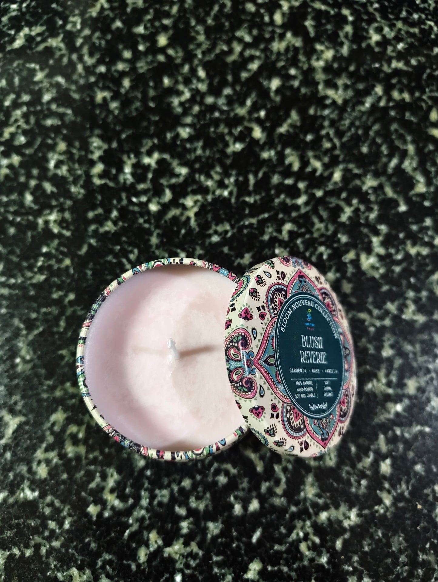 Blush Reverie Mandala Tin Candle