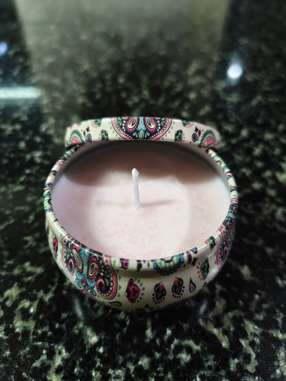 Blush Reverie Mandala Tin Candle