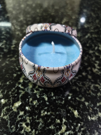 Calm Ritual Mandala Tin Candle