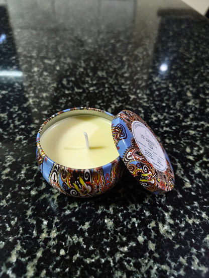 Morning Air Mandala Tin Candle