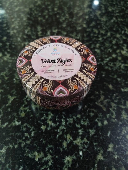 Velvet Nights Mandala Tin Candle