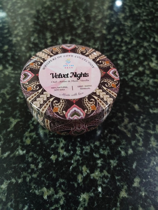 Velvet Nights Mandala Tin Candle