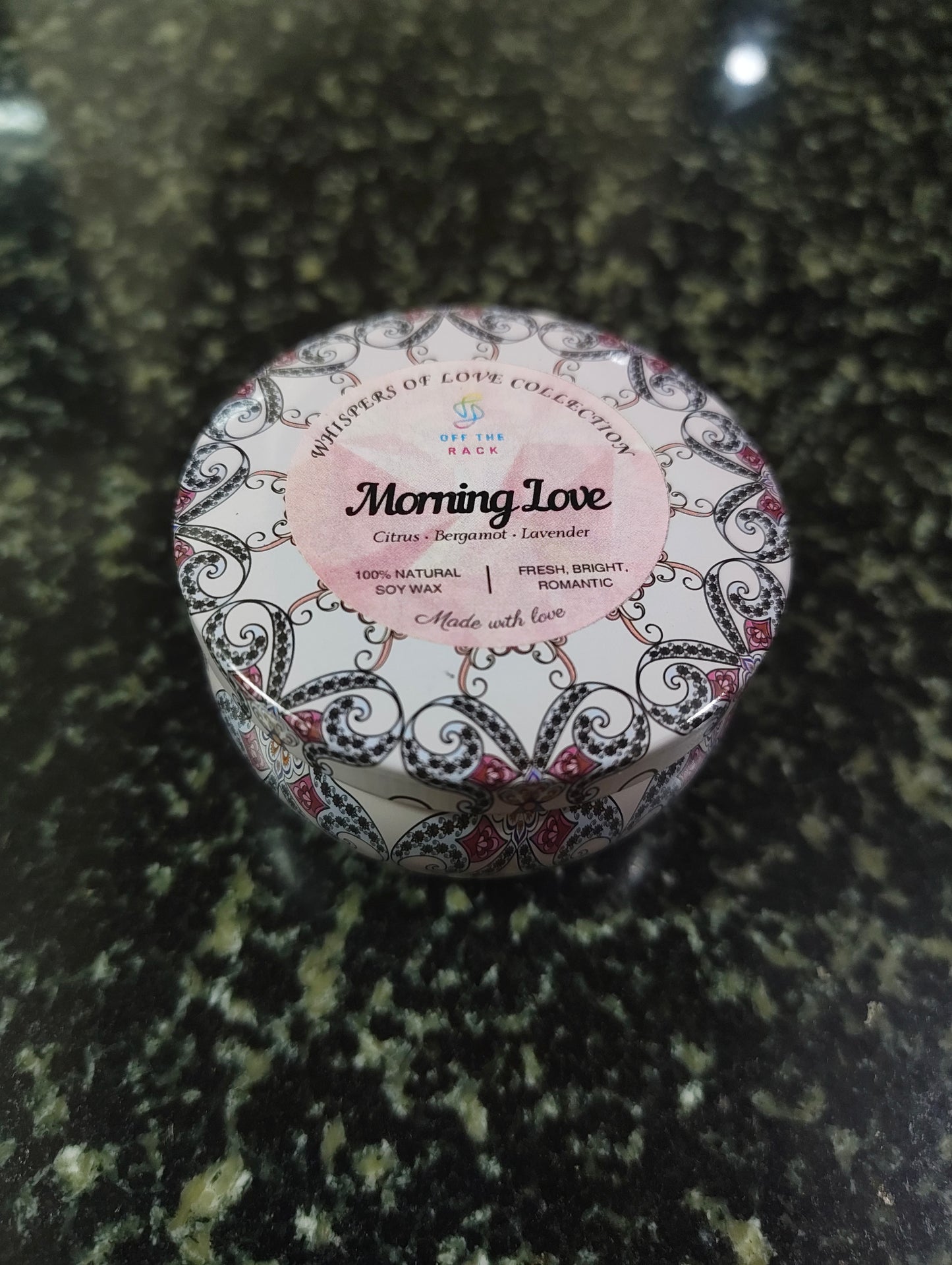 Morning Love Mandala Tin Candle