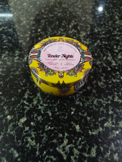 Tender Nights Mandala Tin Candle