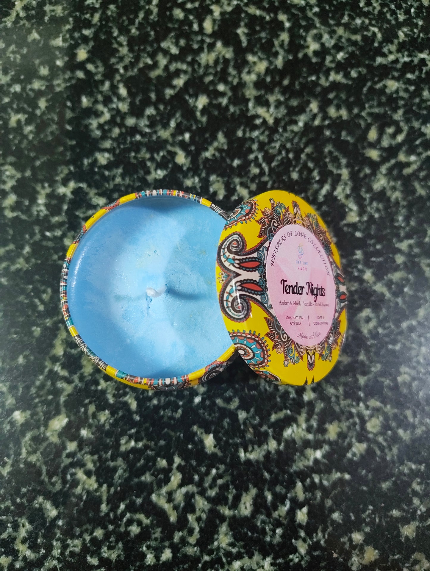Tender Nights Mandala Tin Candle