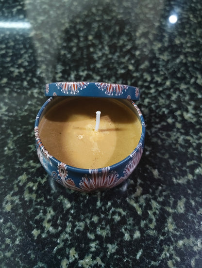 Golden Desire Mandala Tin Candle