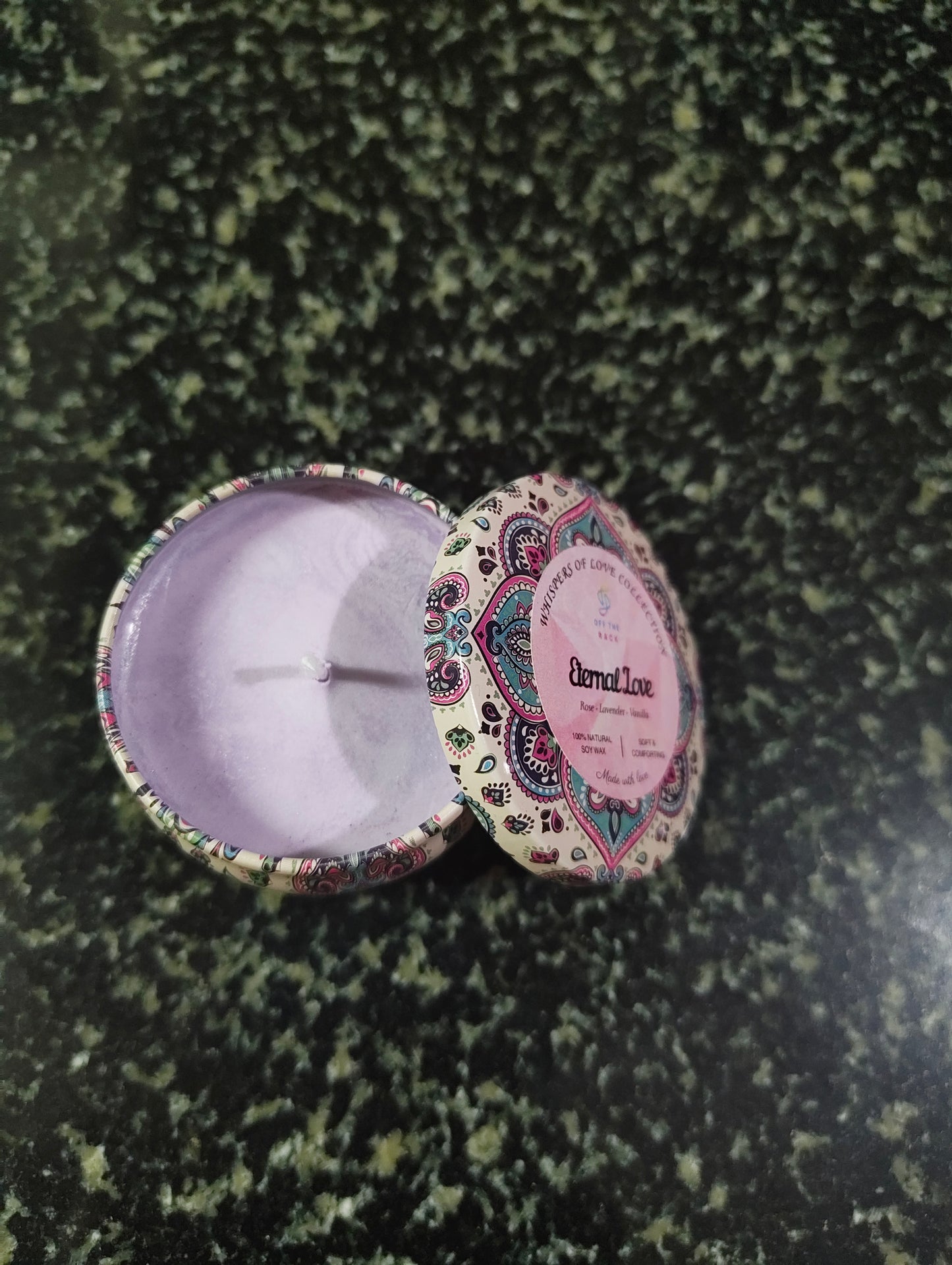 Eternal Love Mandala Tin Candle