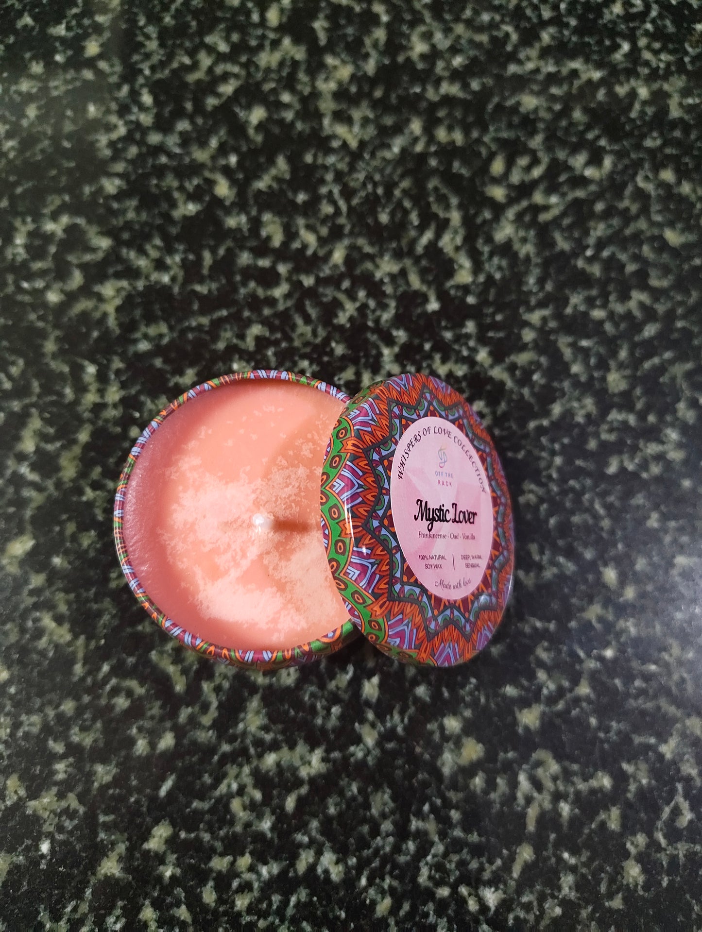 Mystic Lover Mandala Tin Candle