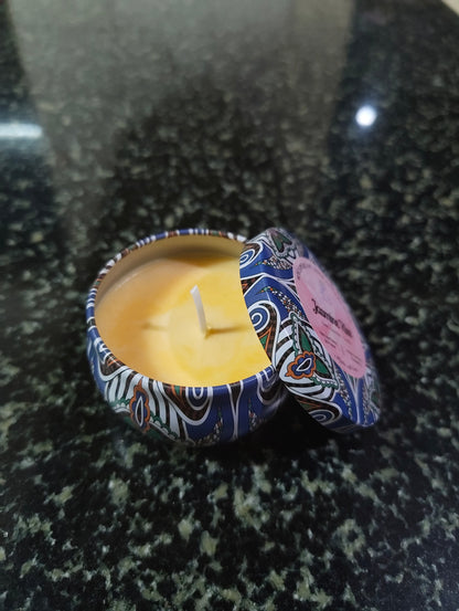 Jasmine Kiss Mandala Tin Candle
