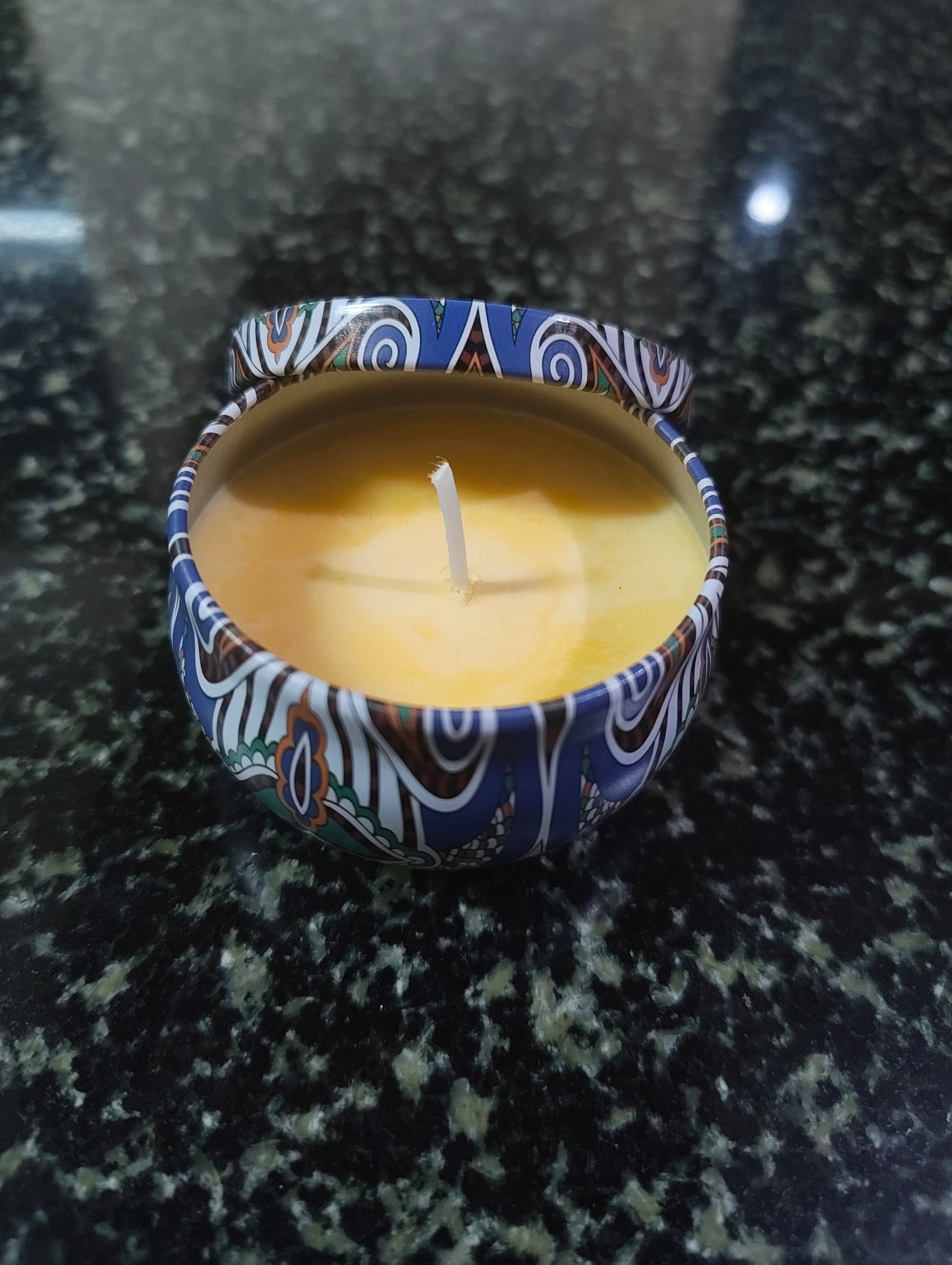 Jasmine Kiss Mandala Tin Candle