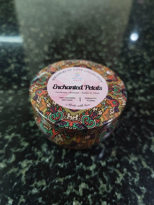 Enchanted Petals Mandala Tin Candle