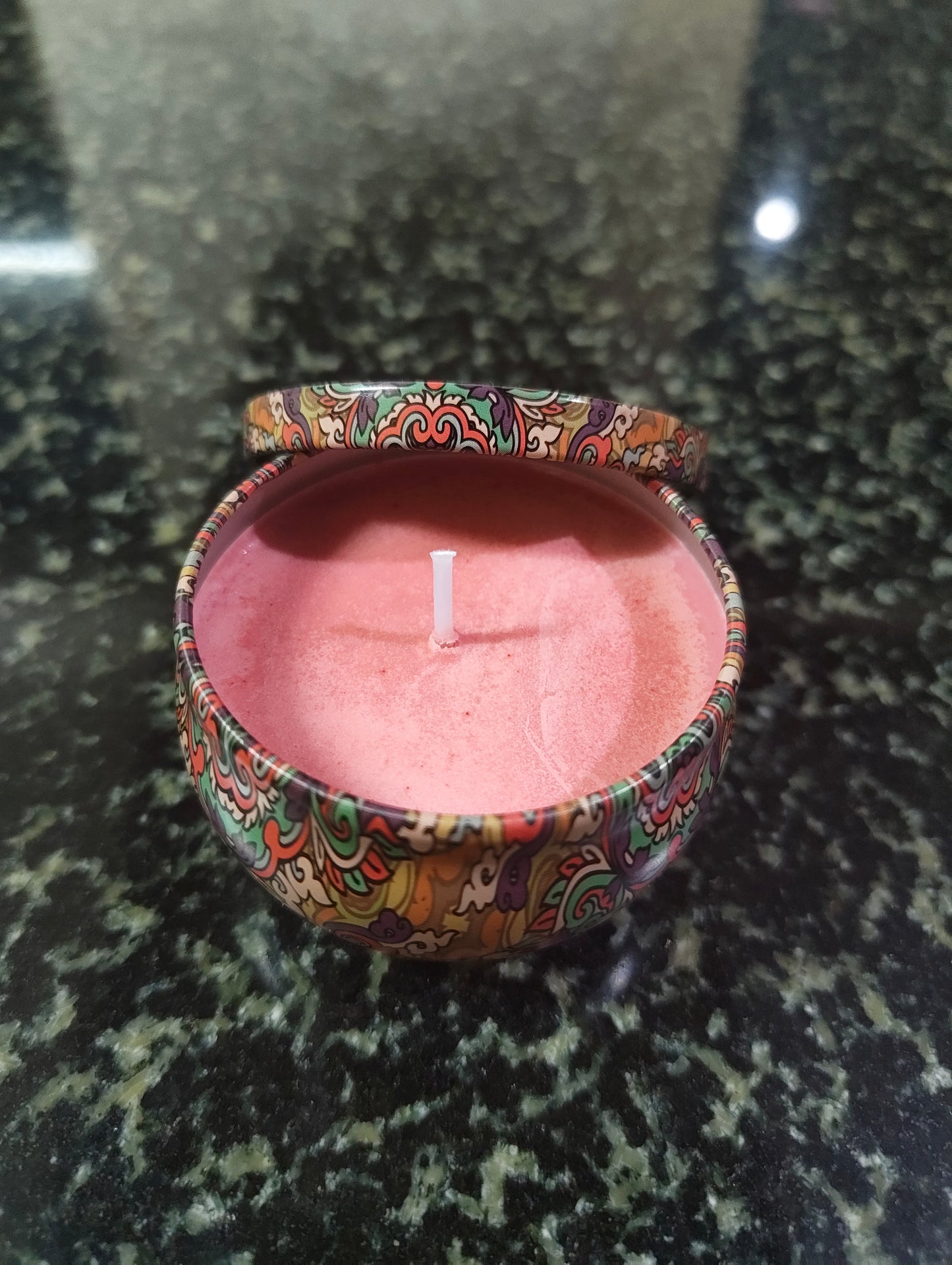 Enchanted Petals Mandala Tin Candle